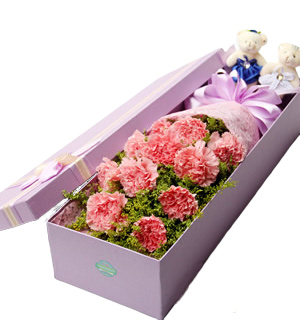 温柔妈妈-11枝粉色康乃馨