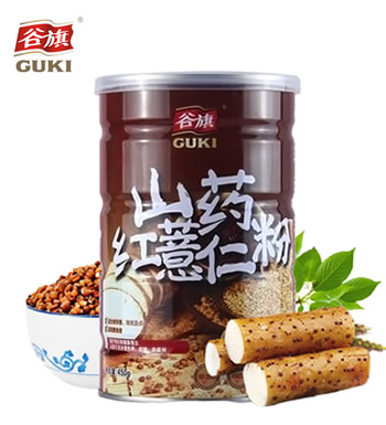 谷旗山药红薏仁粉-台湾原装进口，低温烘焙熟粉
