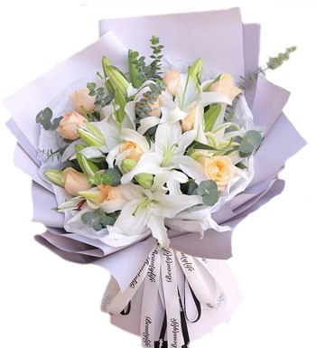 百合仙子-百合玫瑰花束