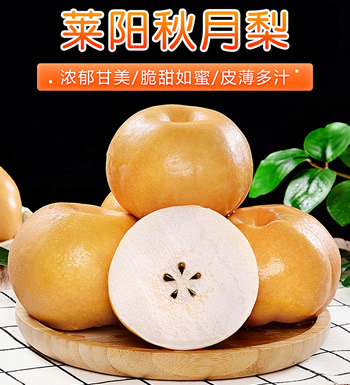 山东秋月梨 精选大果-脆甜如蜜，皮薄多汁