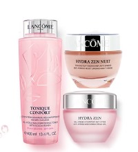 兰蔻 补水保湿舒缓套装 - 大粉水400ml+晚霜50ml+水份缘舒缓面霜50ml