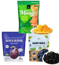 美味果干组合 - 富含膳食纤维 口感软糯
