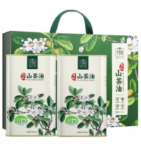 有机山茶油礼盒 - 压榨一级 1L*2瓶