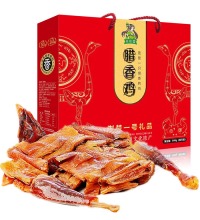 孙尚香 熟风干鸡礼盒（2只） - 熟食风干鸡2只，400天农家老母鸡，肉质紧实