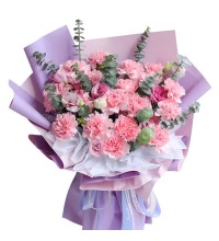 温柔妈妈 - 粉色康乃馨 桔梗