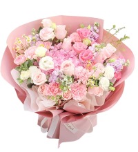 花样年华 - 粉色康乃馨 玫瑰 绣球