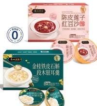 广式即食甜品 - 莲子陈皮红豆沙+银耳羹