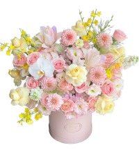 花园的芬芳 - 玫瑰蝴蝶兰抱抱花筒