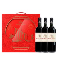 Grand Bateau 红葡萄酒礼盒 - 法国进口 三瓶装