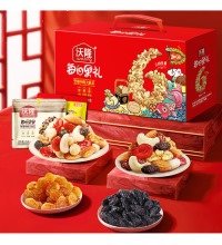 沃隆 每日果礼 - 四种美味搭配，坚果 葡萄干