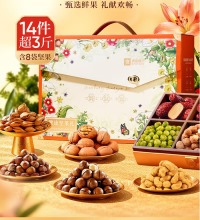 良品铺子 坚果零食礼盒 - 9种丰富搭配14件