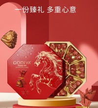歌帝梵 新年红色礼盒 - 全新巴旦木巧克力口味，巧克力大师的匠心之作